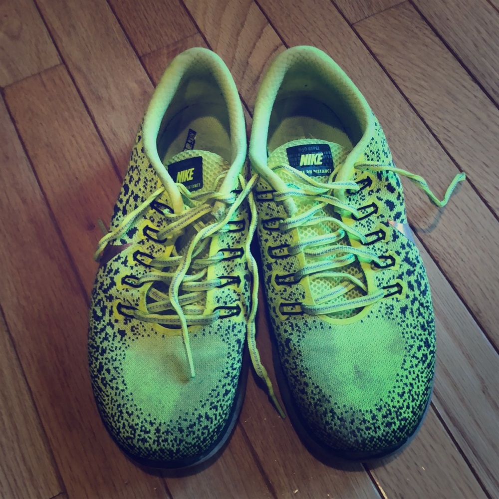 Nike Free Run men’s sneakers - lime green